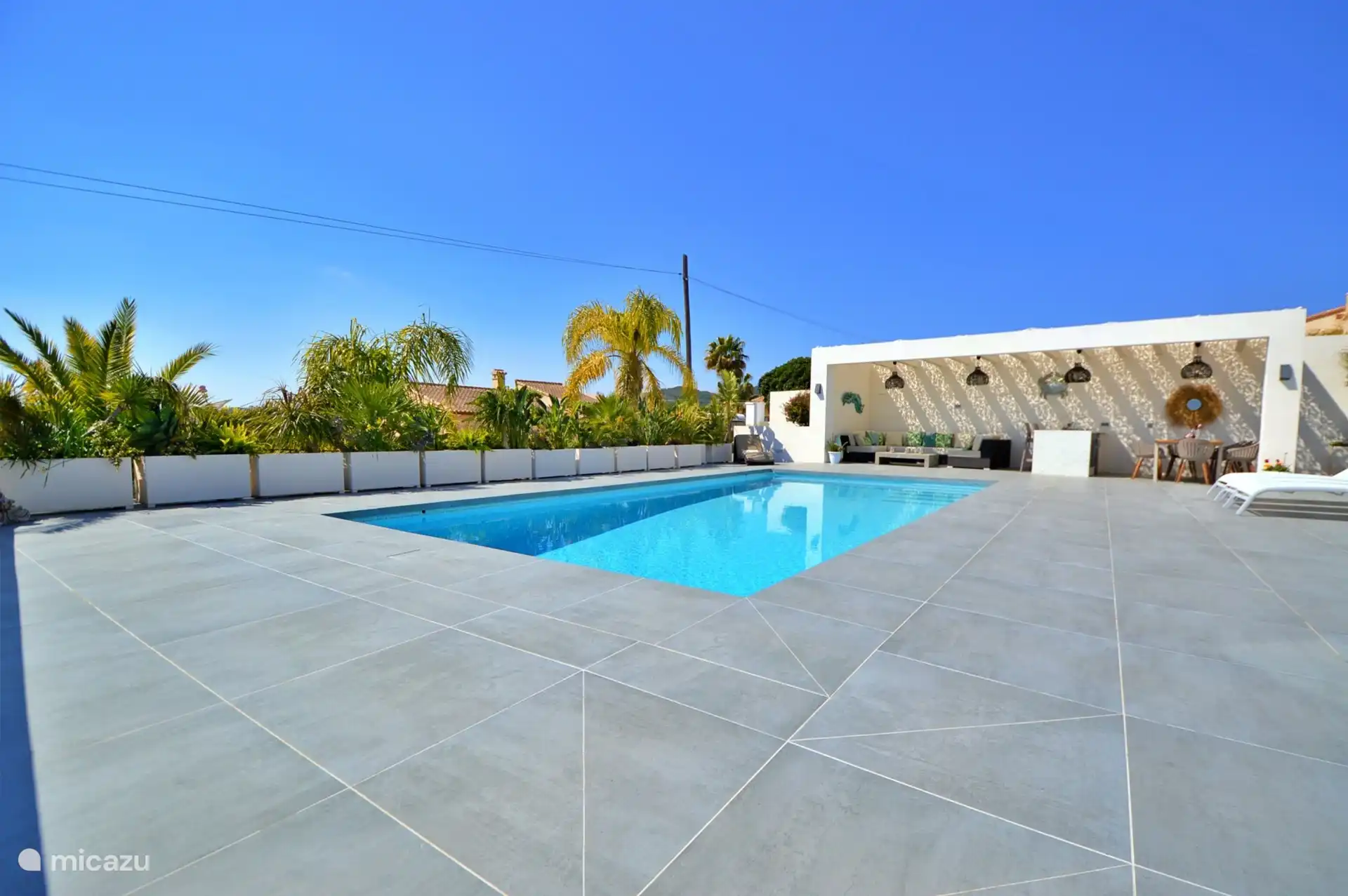Piscina en la terraza 