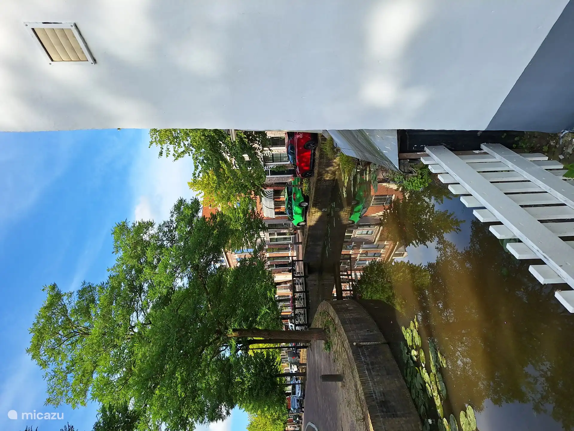 de la terrasse, vue sur le canal 