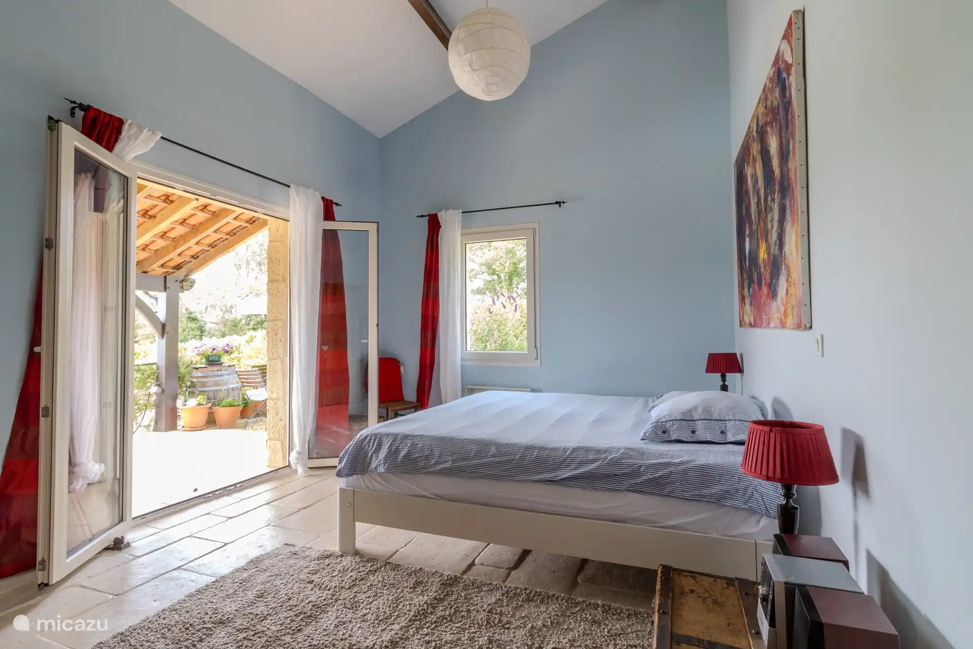 Chambre principale (chambre bleue) 