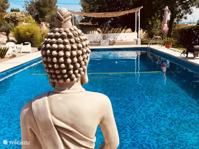 Location de Vacances Espagne, Valence, Pedralba, villa - Casa Pájaros Belle grande piscine de 12 mètres sur 6.