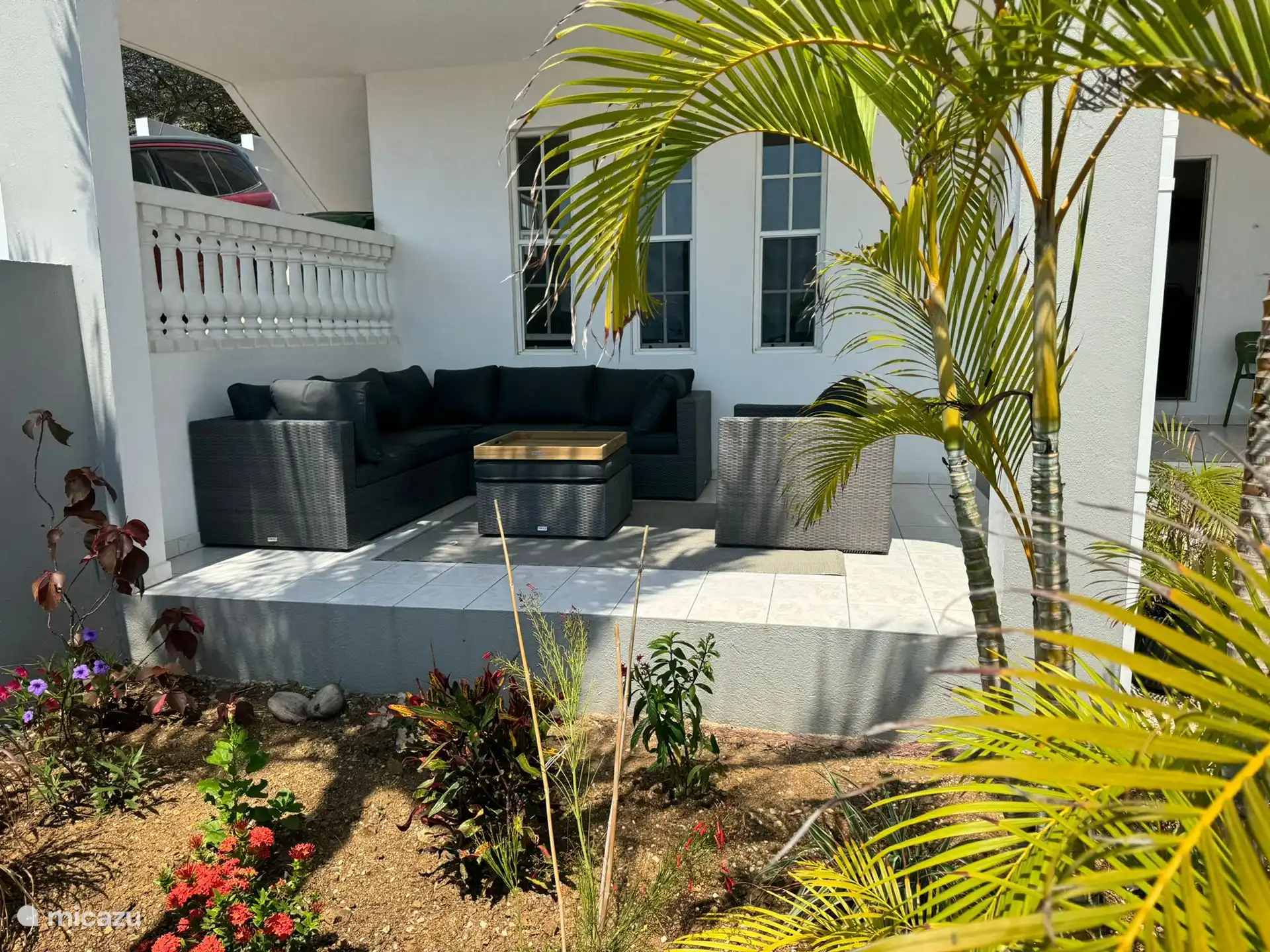 Nach einem Tag im Freien können Sie sich im Schatten und im Wind entspannen.