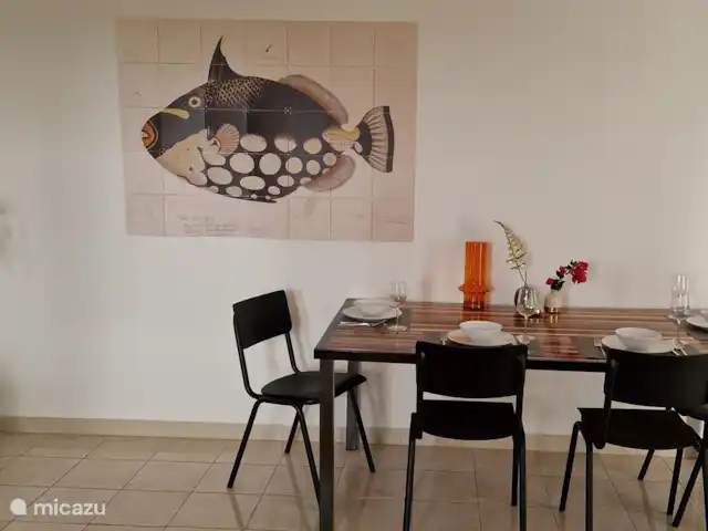 Bon Bista en Curazao, Bandabou (oeste), Barber - apartamento ¡Acogedora zona de comedor!