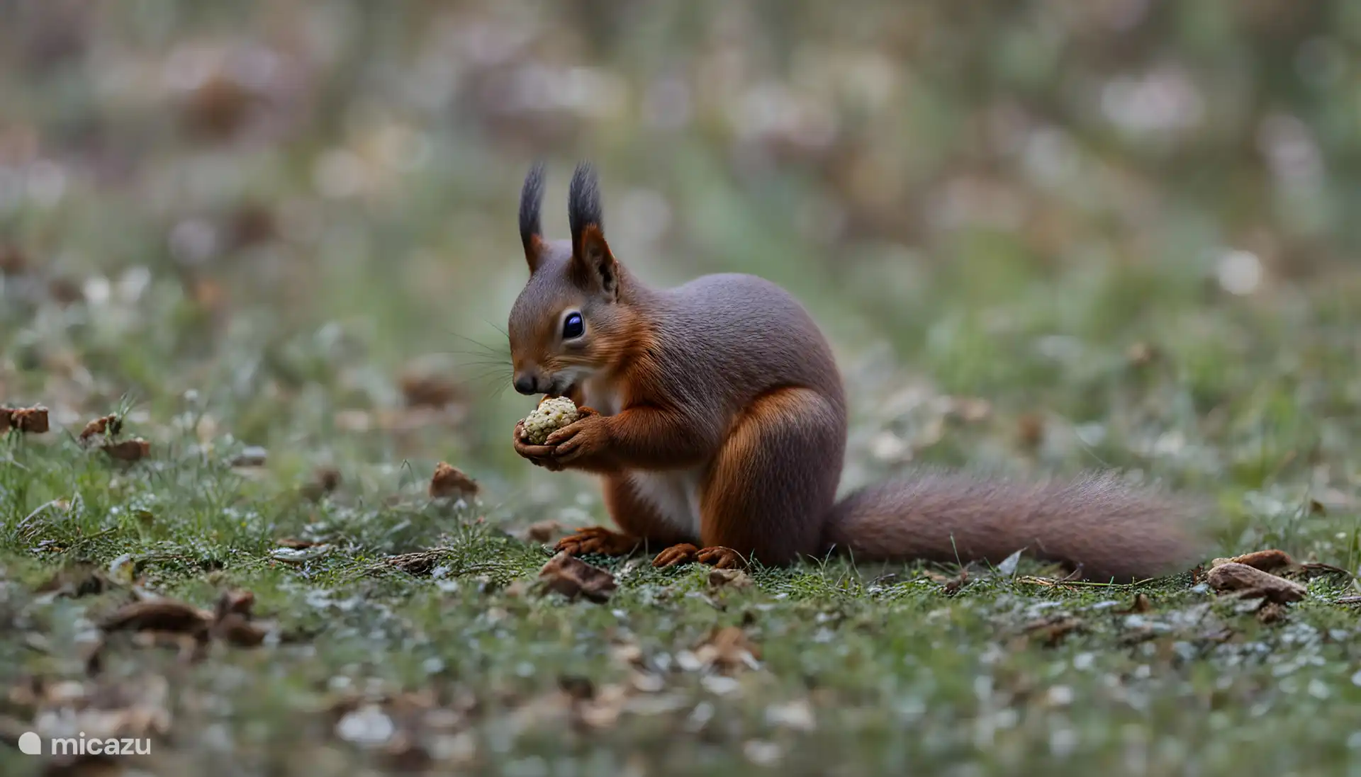 Eichhörnchen, von denen sieht man in der Veluwe in Hülle und Fülle