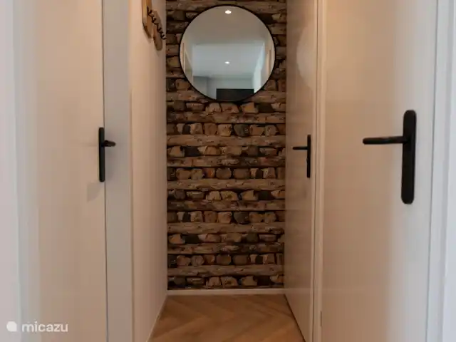 Kukeluusje Ermelo | Pays-Bas, Gueldre, Ermelo - maison de vacances Couloir avec porte-manteau et miroir