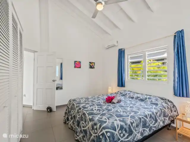 Villa Flamingo con piscina privada en Curazao, Bandabou (oeste), Fontein - villa Dormitorio 1