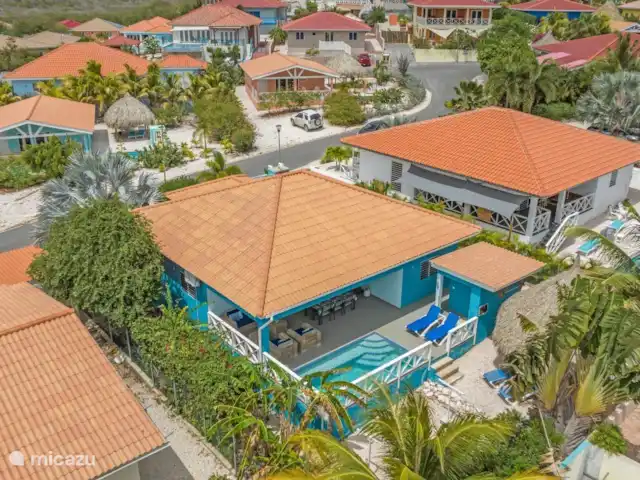 Villa Flamingo con piscina privada en Curazao, Bandabou (oeste), Fontein - villa Vista superior