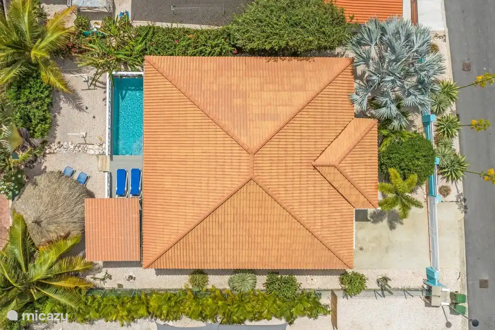 Vista superior villa Flamingo