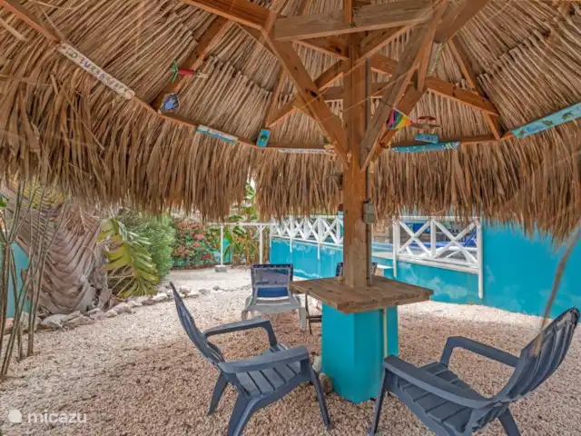 Villa Flamingo con piscina privada en Curazao, Bandabou (oeste), Fontein - villa Asiento en la palapa