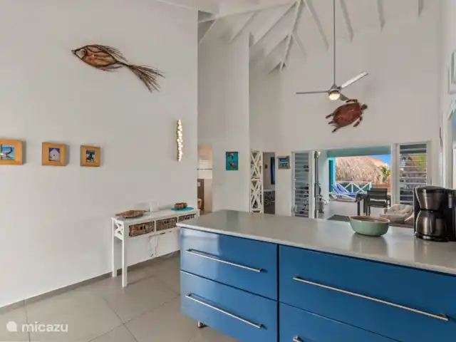 Villa Flamingo con piscina privada en Curazao, Bandabou (oeste), Fontein - villa Cocina