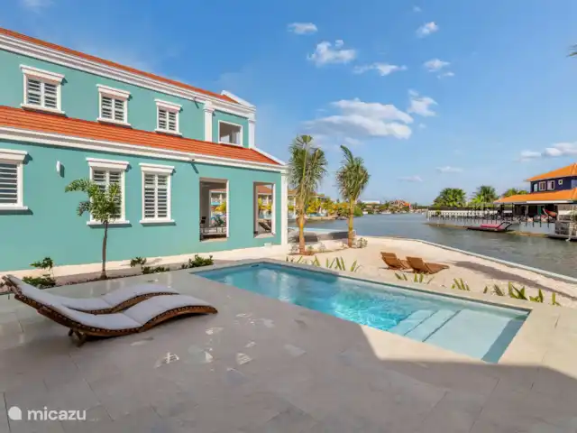 Waterdream apartment Watervillas huren in Bonaire, Bonaire, Kralendijk - appartement uitzicht lagune