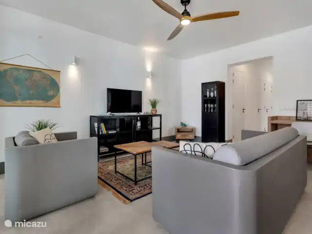 Waterdream apartment Watervillas huren in Bonaire, Bonaire, Kralendijk - appartement woonkamer