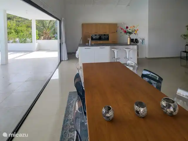 Villa Veertje  en Curazao, Bandabou (oeste), Grote Berg - casa vacacional Comedor / cocina abierta