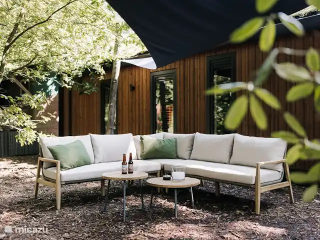 Vol Veluwe | Pays-Bas, Gueldre, Stroe - tiny house Coin salon dans l’hébergement