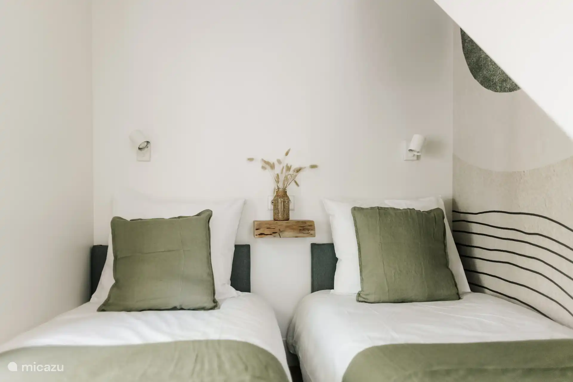 Schlafzimmer 1 mit 2 Einzelbetten