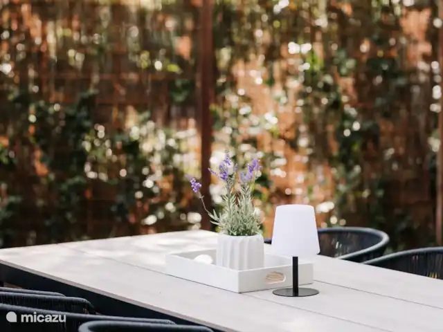 Vol Veluwe | Pays-Bas, Gueldre, Stroe - tiny house Table d’extérieur