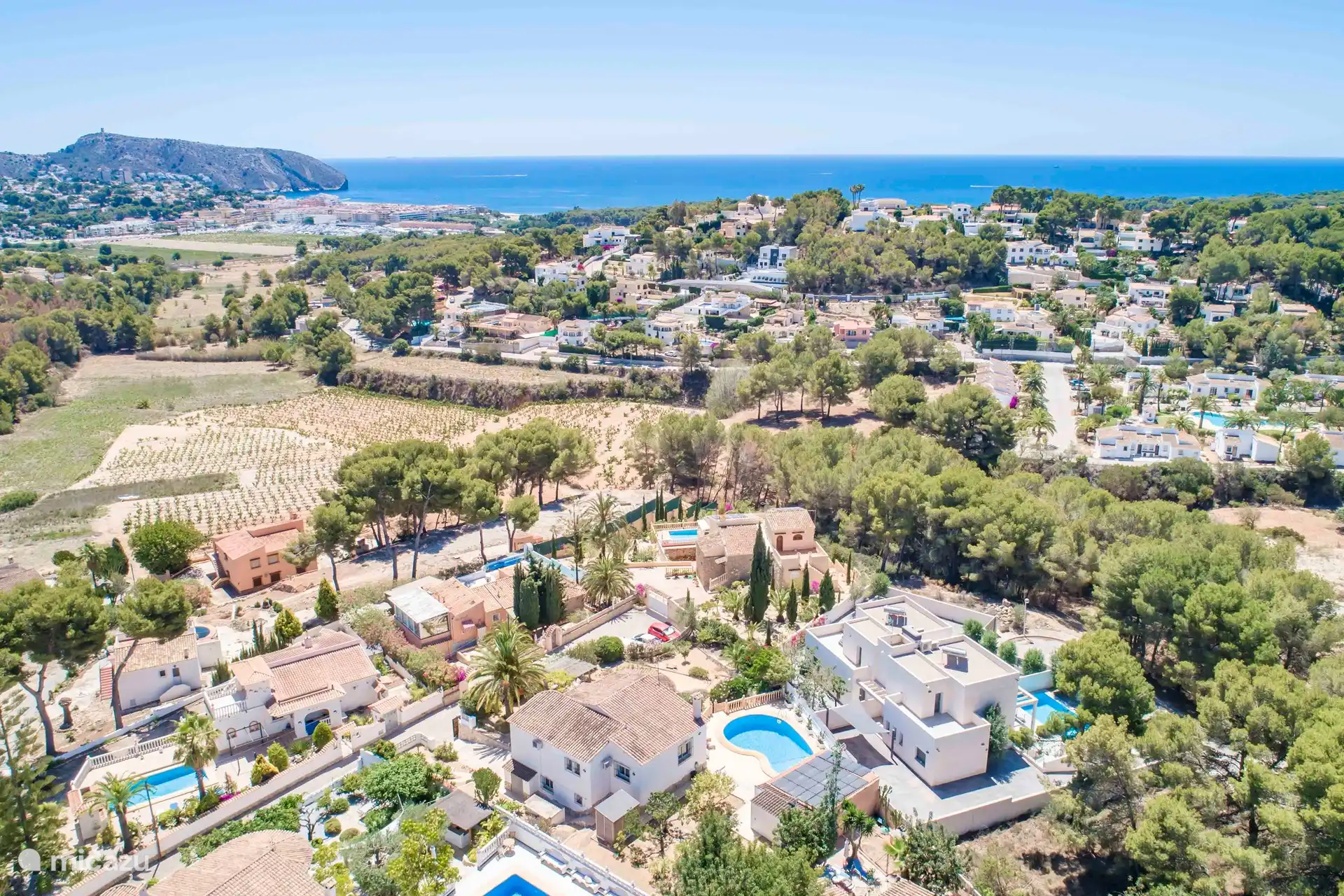 Photo par drone des environs