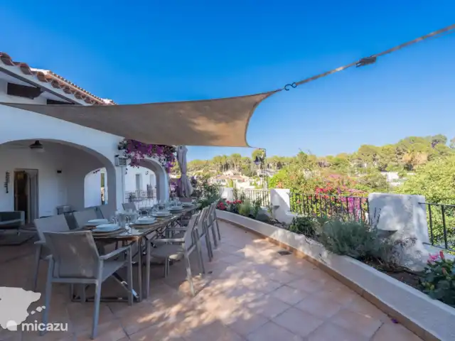 La Vida Loca | Espagne, Costa Blanca, Moraira - villa La terrasse avec table à manger et vue dégagée