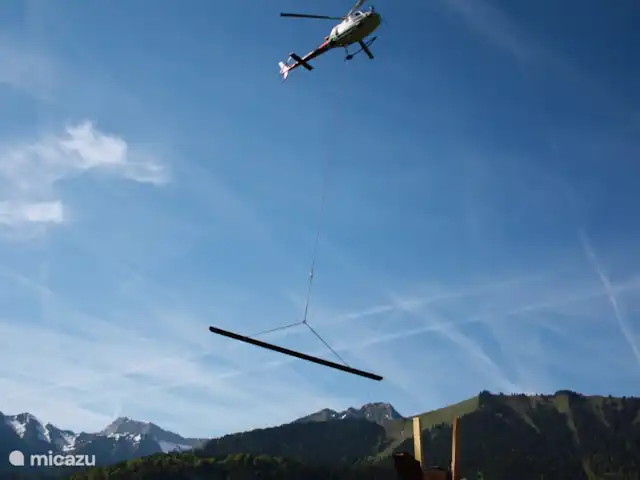 La Case | France, Haute-Savoie, Abondance - chalet Construction avec hélicoptère