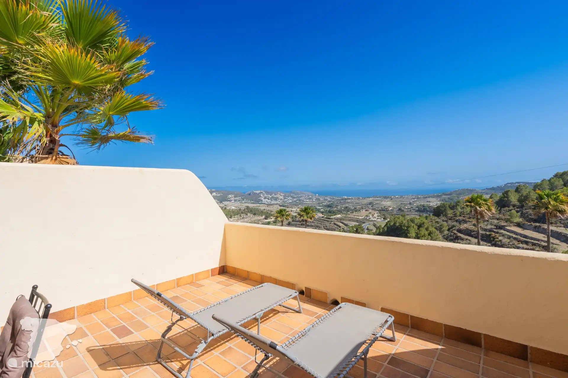 Schöne Aussicht vom Balkon