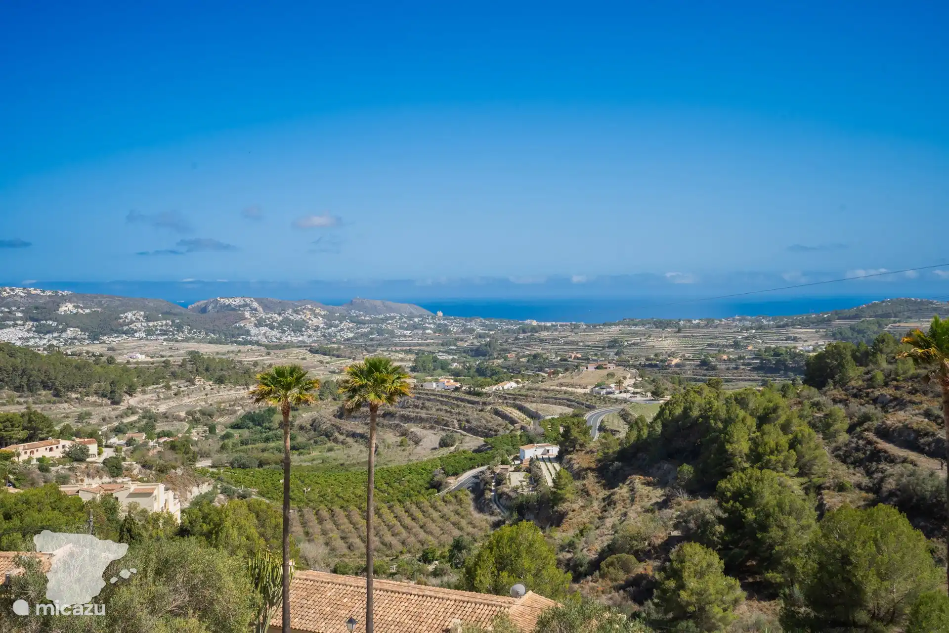 Blick auf das Meer und Moraira
