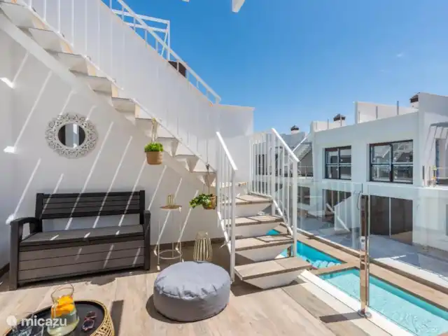 Location de Vacances Espagne, Murcia, San Pedro del Pinatar, appartement - Casa Amorosa Terrasse avec accès privé à la terrasse privée sur le toit