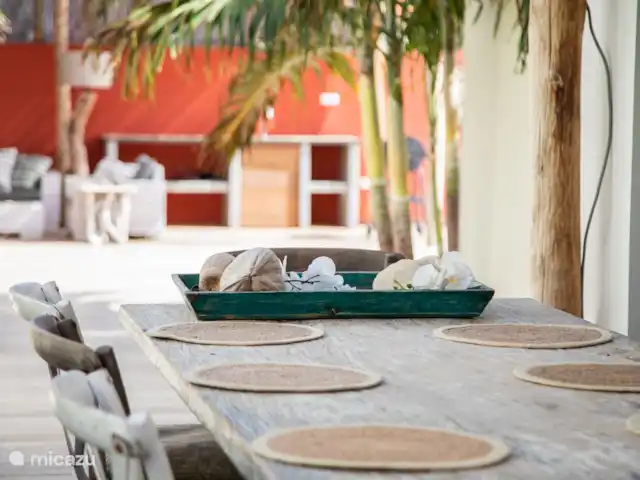 Villa Rayo de Sol en Curazao, Banda Arriba (este), Mambo Beach - villa Comer al aire libre
