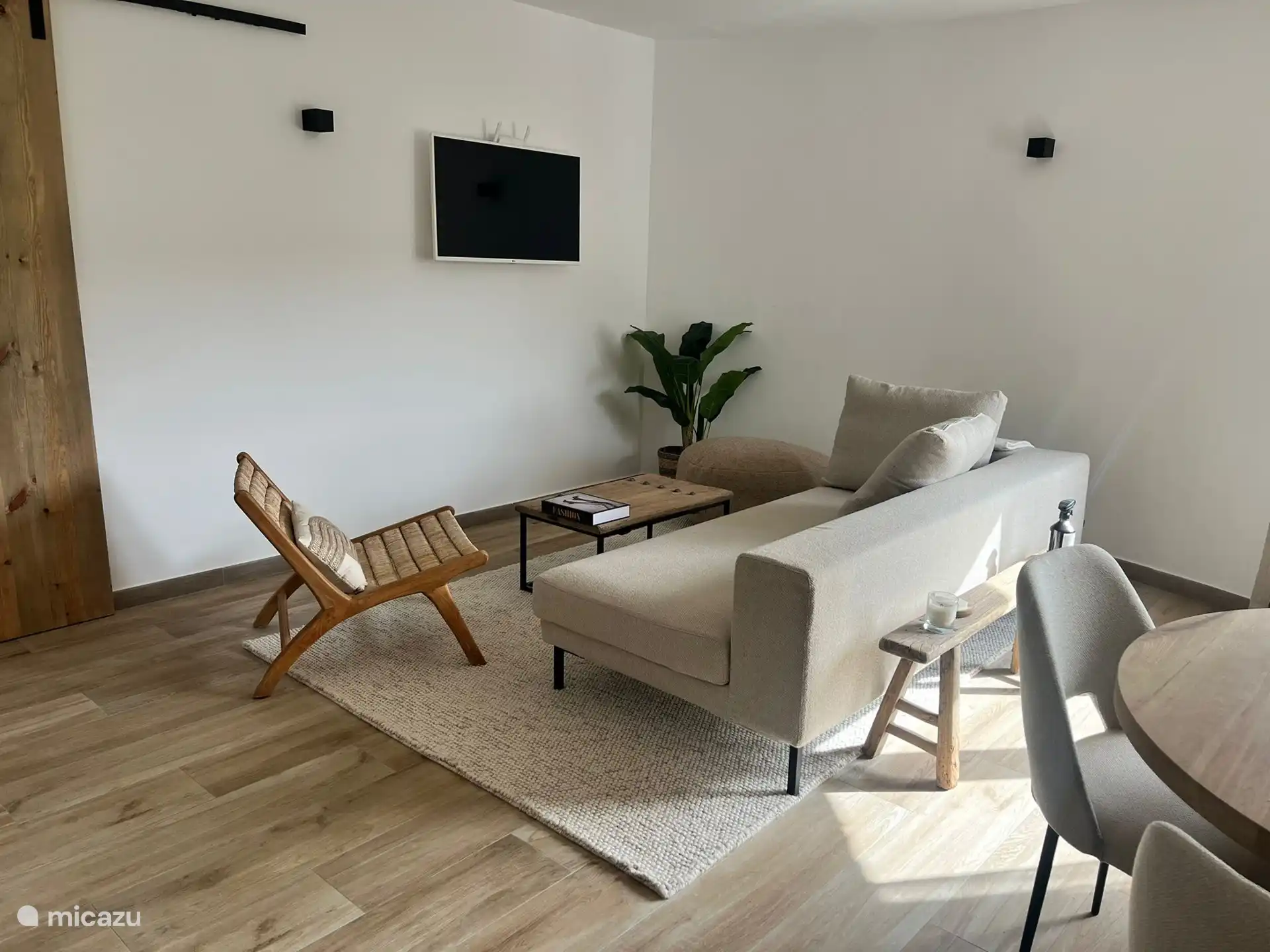 the living room of the lower floor