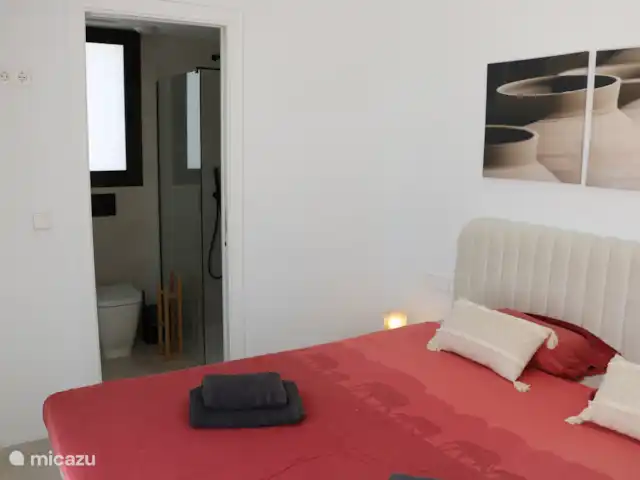 Villa Lucia huren in Spanje, Murcia, Torre-Pacheco - villa Slaapkamer 1e verdieping groot bed met ensuite badkamer