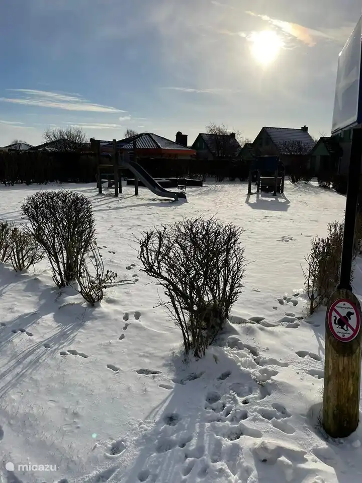 Und auch im Winter ist es wunderbar, in unserem Park zu übernachten.