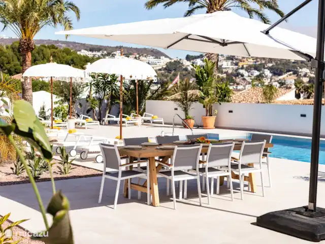 Villa Mi Novio con vista al mar  en España, Costa Blanca, Moraira - villa Almuerzo/cena junto a la piscina