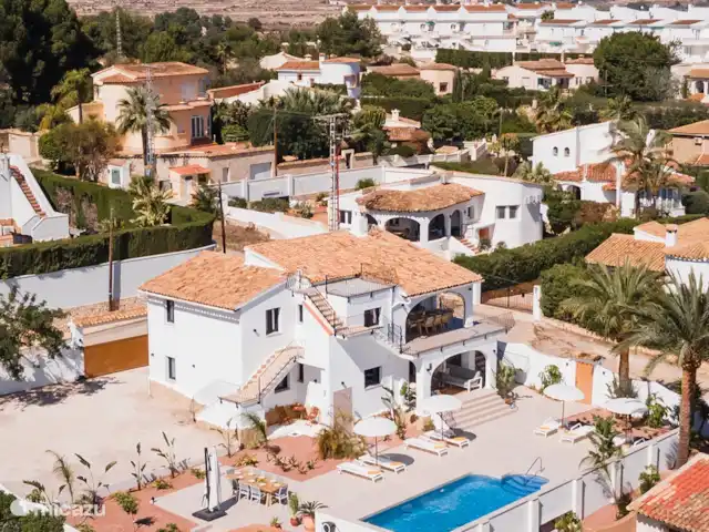 Villa Mi Novio con vista al mar  en España, Costa Blanca, Moraira - villa Disparo de dron