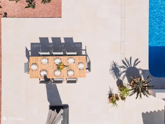 Villa Mi Novio con vista al mar  en España, Costa Blanca, Moraira - villa Tabla desde arriba