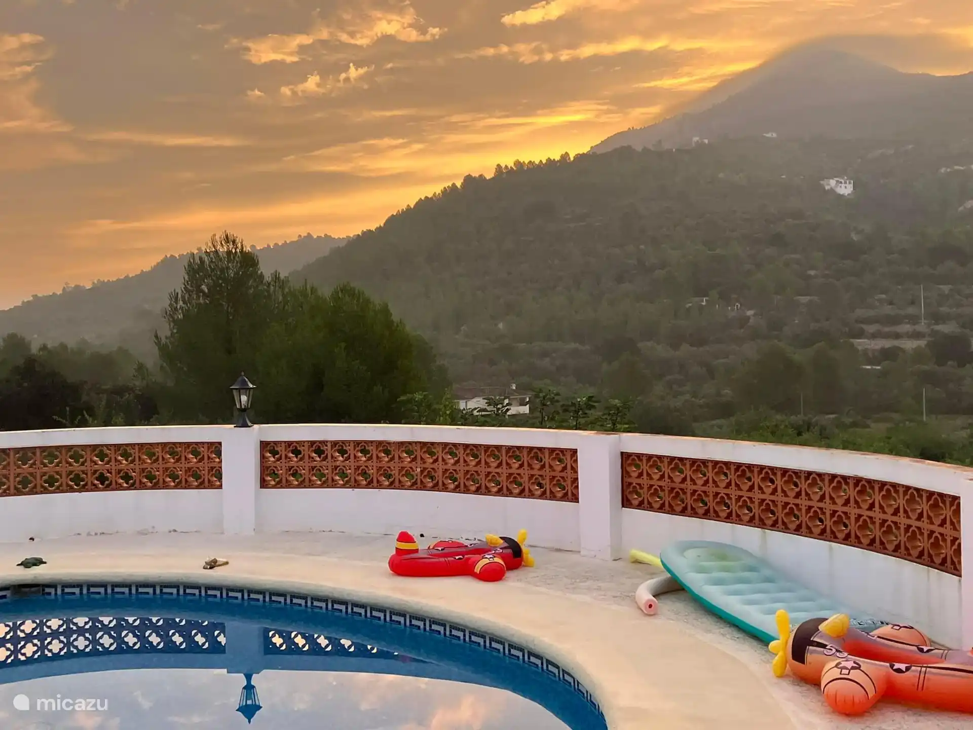 Pool edge with a view