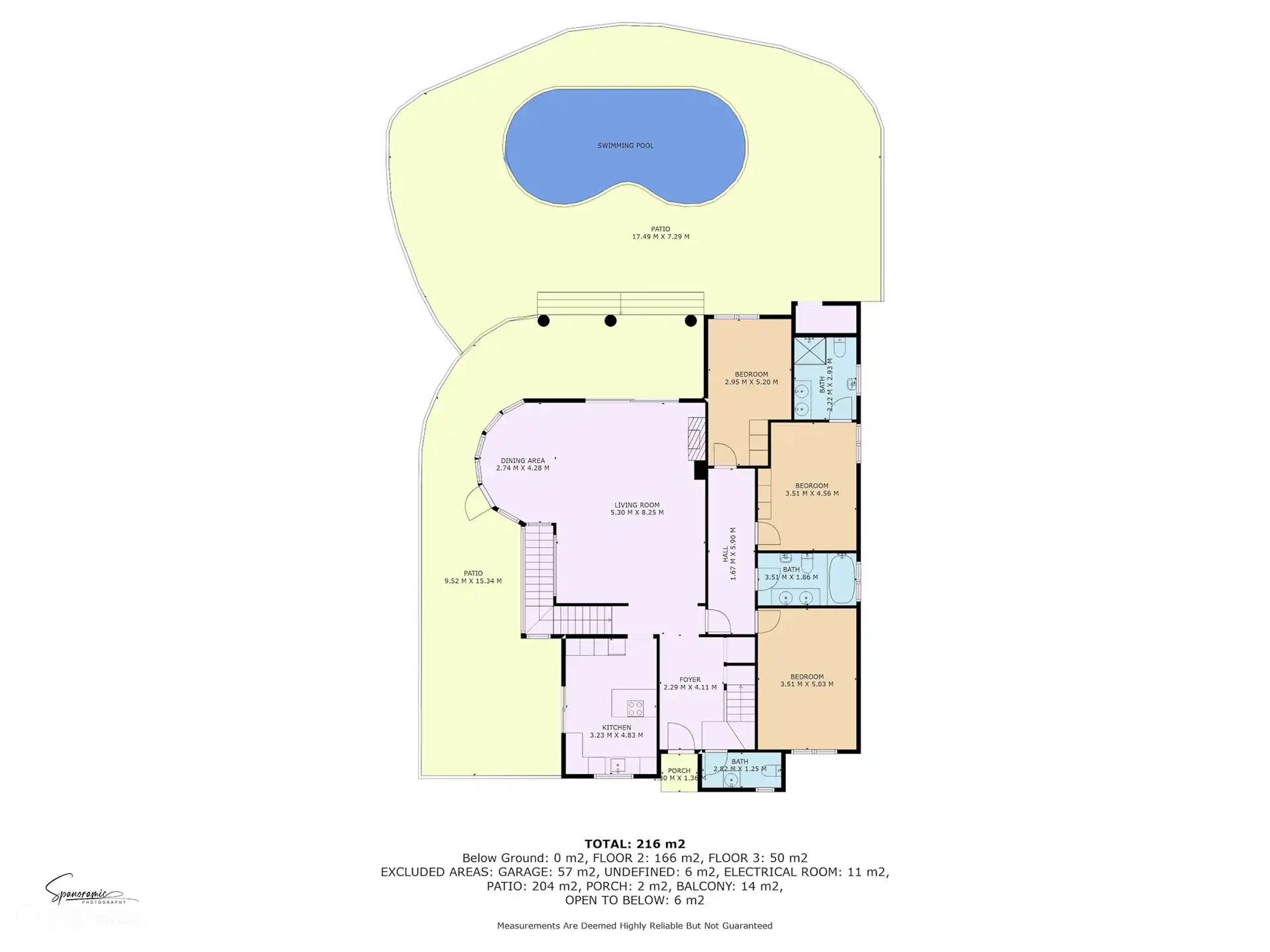 Un plan d’étage, afin que vous ayez une vue d’ensemble complète de la villa.