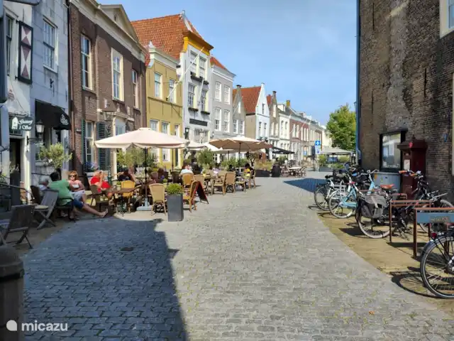 Location de Vacances Pays-Bas, Hollande méridionale, Goedereede, maison de vacances - Palais de Wil Après une belle balade à vélo ou à pied, vous pouvez encore profiter d’une terrasse à Goedereede. Également à distance de marche (5 minutes) du parc