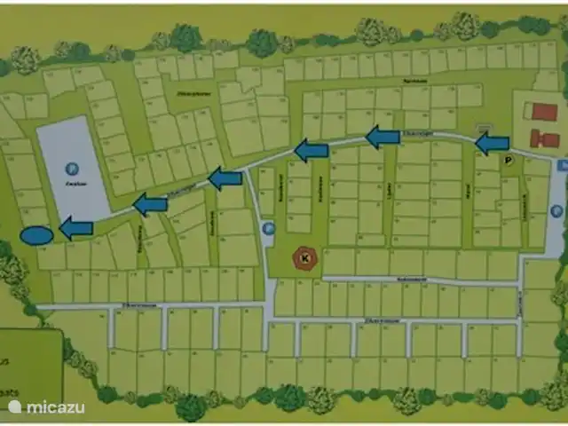 Location de Vacances Pays-Bas, Hollande méridionale, Goedereede, maison de vacances - Palais de Wil Carte avec signalisation