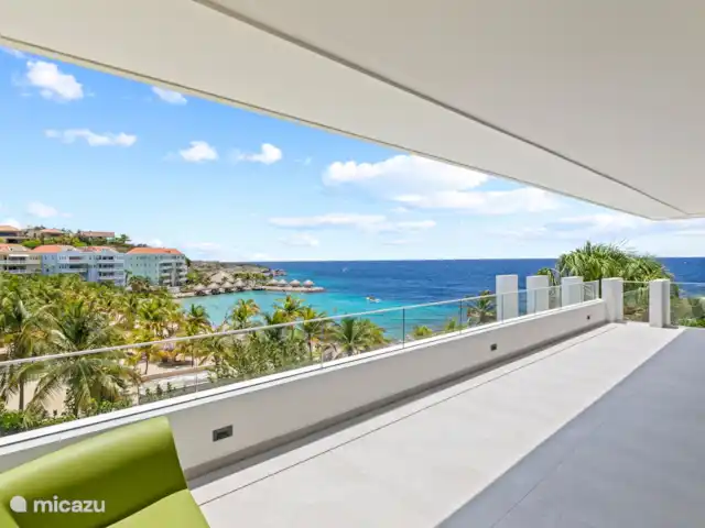 Station balnéaire de Blue Bay | Villa Bocazul 1 | Curaçao, Curaçao-Centre, Blue Bay - villa Chambre parentale avec balcon avec vue sur la mer