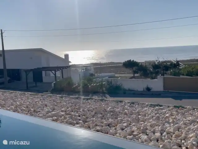 La Beach House Vue Mer | Portugal, Costa de Prata, Figueira da Foz - villa Vue sur la mer depuis la piscine à débordement 12m de long x 3m de large