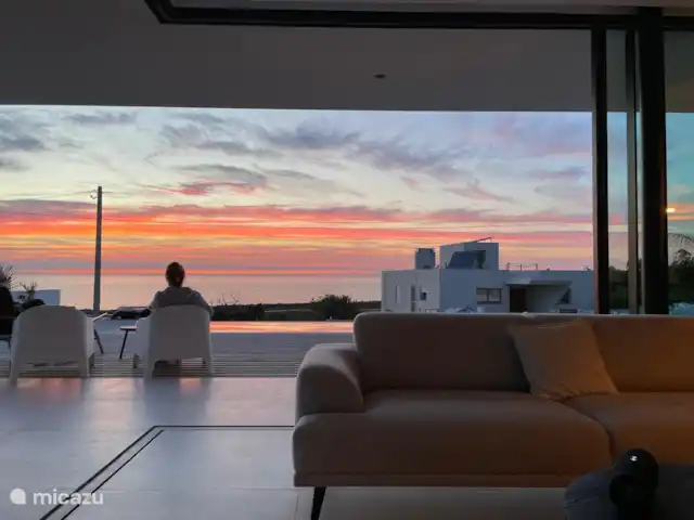 La Beach House Vue Mer | Portugal, Costa de Prata, Figueira da Foz - villa Coucher de soleil depuis le salon