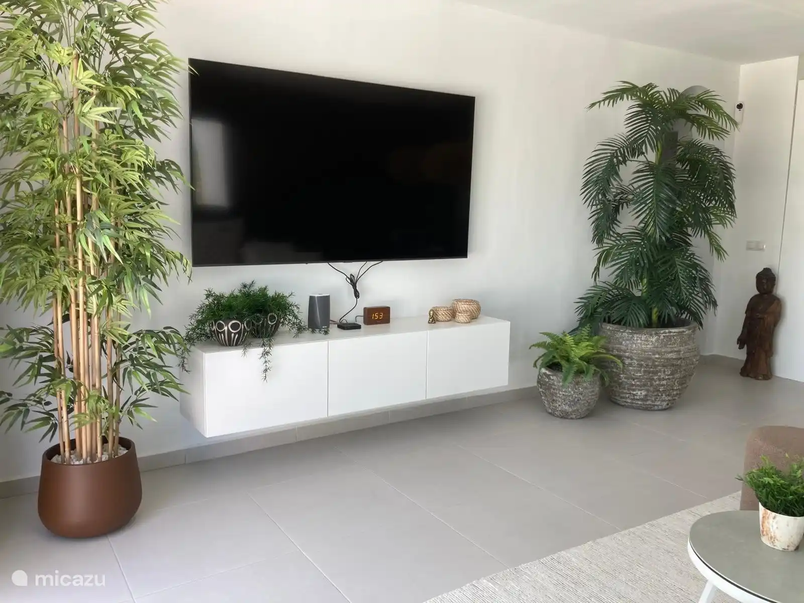 Der Smart-TV mit Hunderten von Kanälen, einschließlich niederländischer Kanäle.