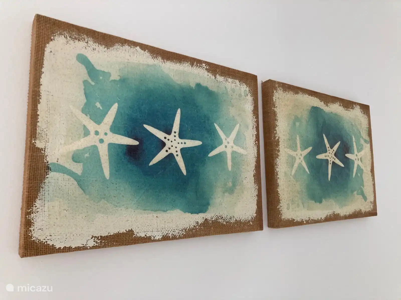 Meeresatmosphäre an der Wand.