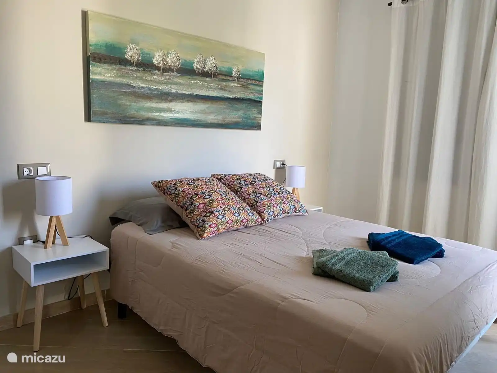 Vista Olivo utilise de fines couettes d’été qui sont entièrement lavées pour chaque client.