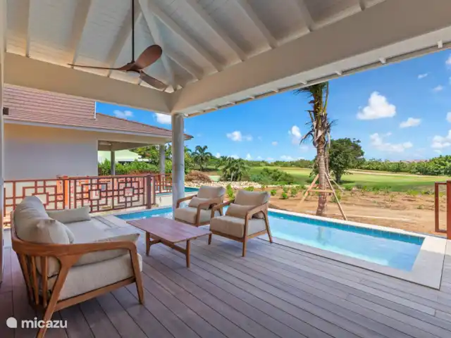 Villa Jazmyn19 @FrontRow Campo de golf en Curazao, Curazao Centro, Blue Bay - villa Terraza