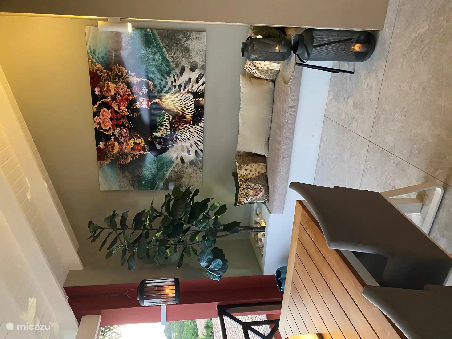 Lounge sofa on terrace.