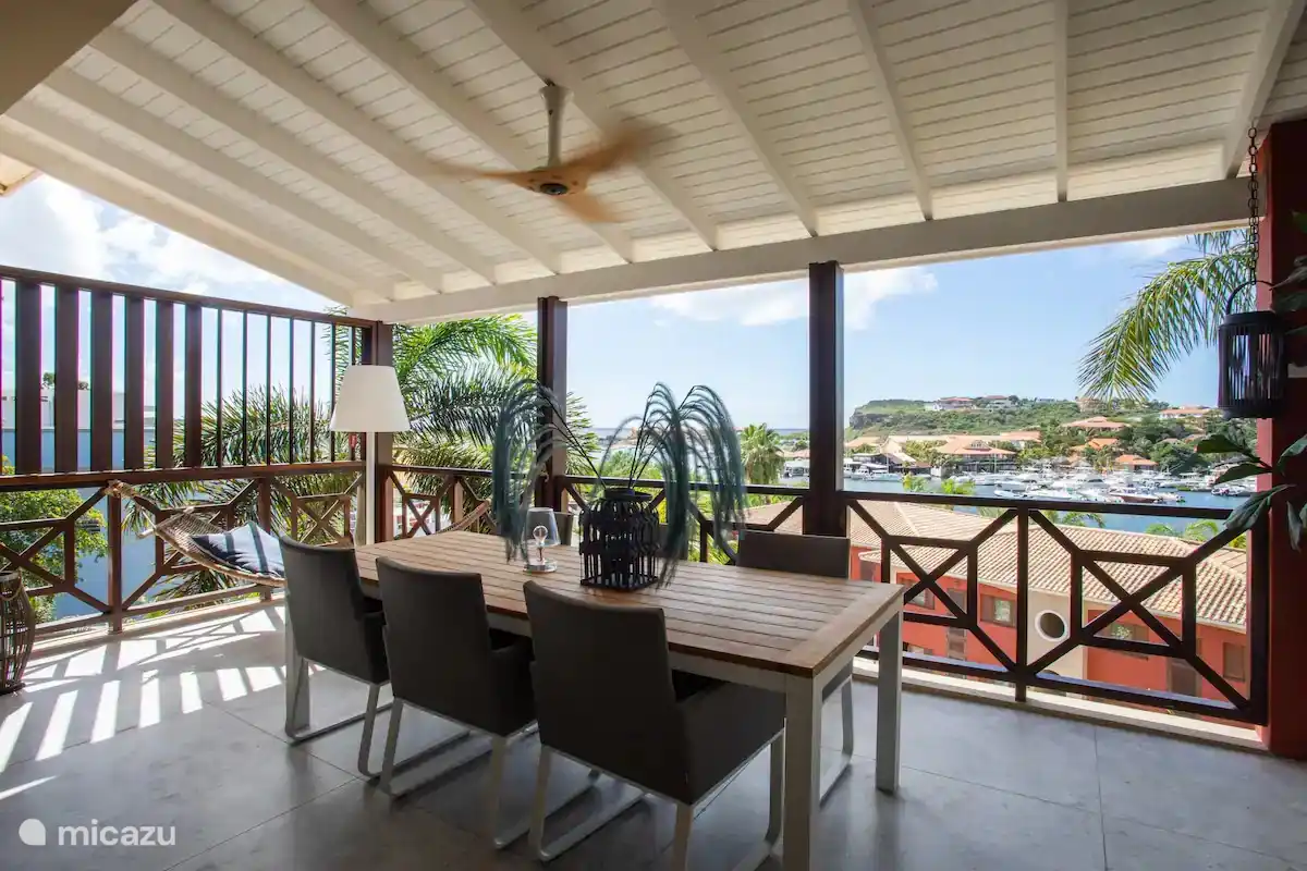 Amazing view from large terrace, always cool breeze.