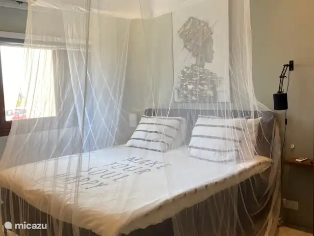 Location de Vacances Curaçao, Banda Ariba (est), Spaanse Water, appartement - Penthouse de luxe Casa Bon Vie Moustiquaire disponible pour chaque chambre.