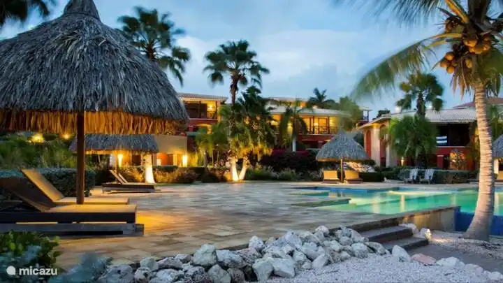 Walk into the pool from the beach.