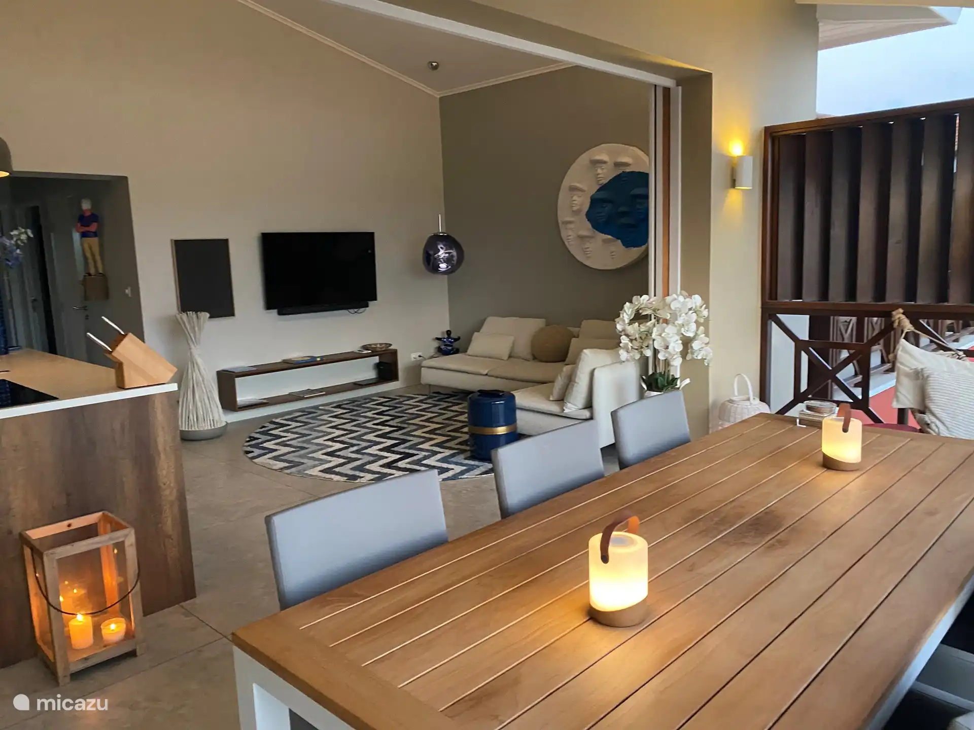 Living room from the terrace.