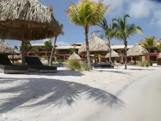 Location de Vacances Curaçao, Banda Ariba (est), Spaanse Water, appartement - Penthouse de luxe Casa Bon Vie Plage privée adjacente à la piscine à débordement.