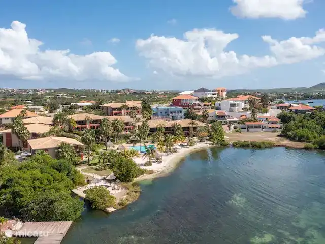 Location de Vacances Curaçao, Banda Ariba (est), Spaanse Water, appartement - Penthouse de luxe Casa Bon Vie La plage et la baie.